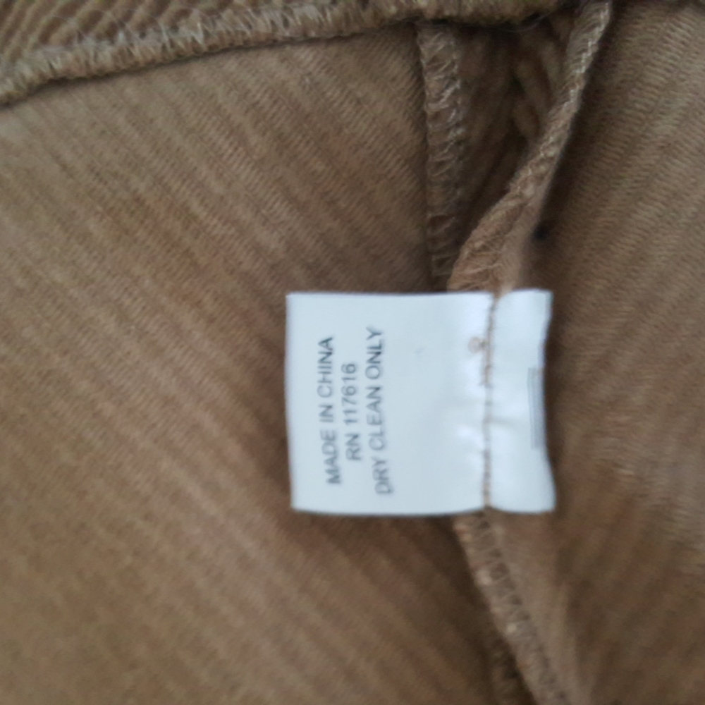 Corduroy Cape Poncho Cinnamon Brown Cotton One Size Western Country Rustic - Picture 11 of 14
